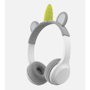 KIDS WIRELESS Gray Headphones Unicorn